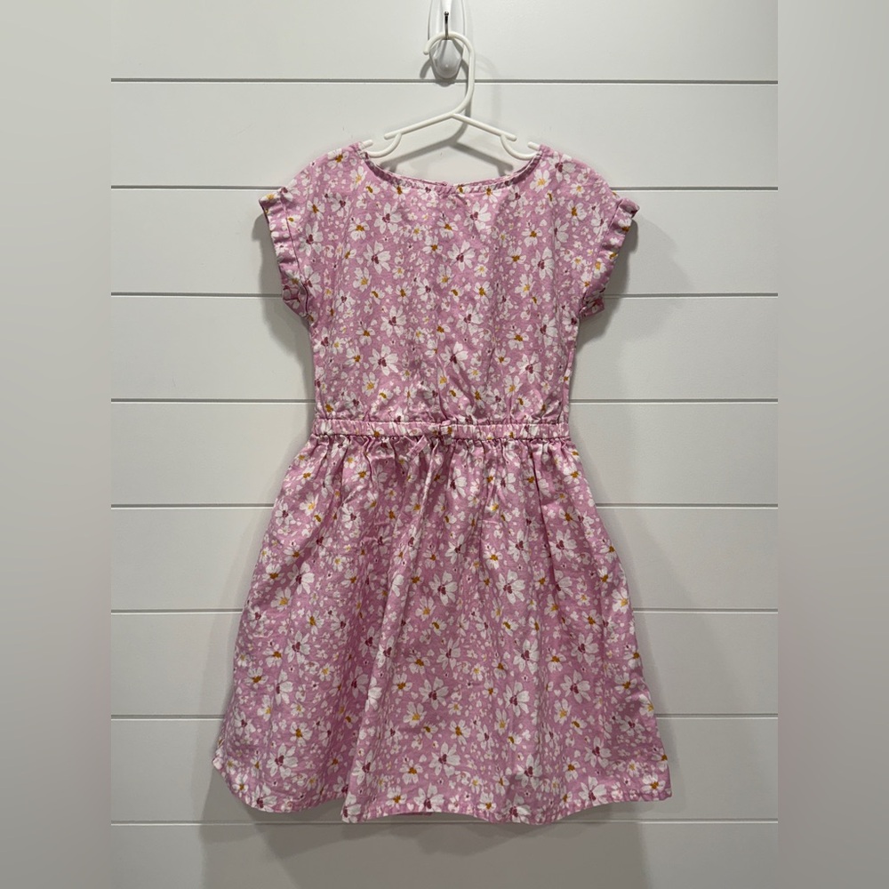OshKosh B'gosh Pink Floral Casual Linen Dress